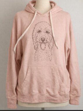 Dog Print Shirt Graphic Pink Top